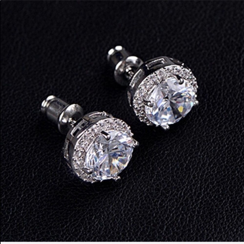 NWT 5 Star ⭐️ White Gold Plated Crystal Zi… - Picture 3 of 7